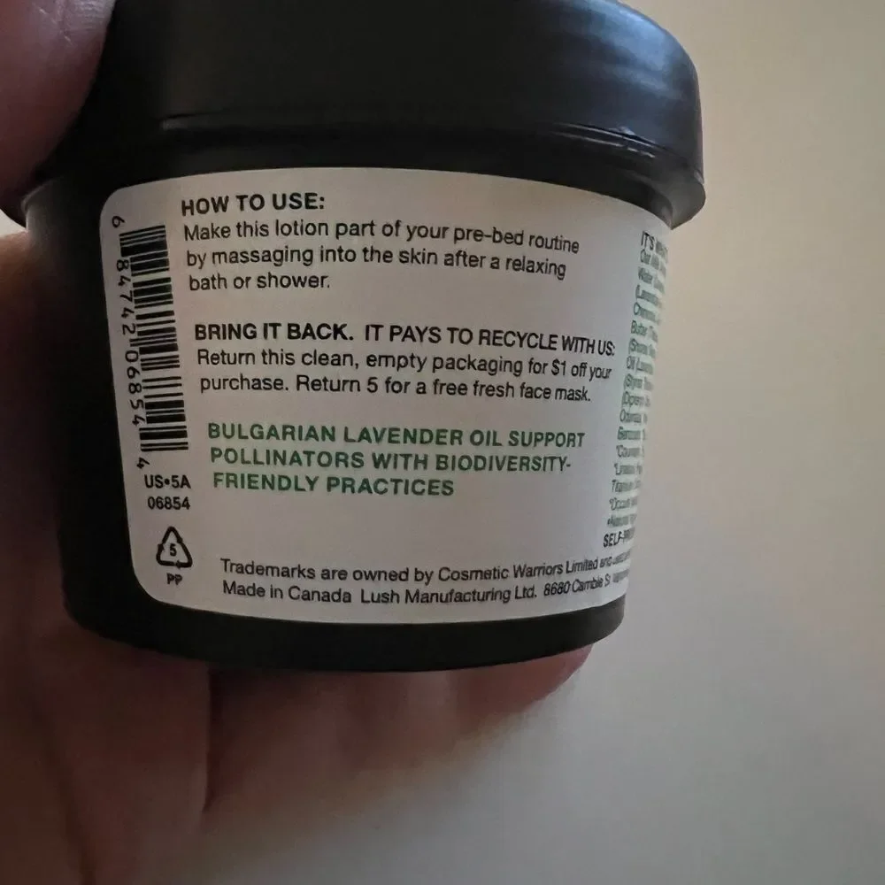 Lush Sleepy Body Lotion - 3.1 oz